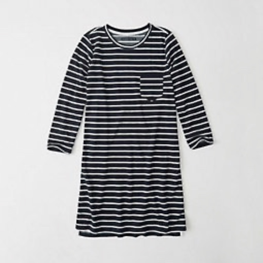 Like New Abercrombie Navy Stripe Dress